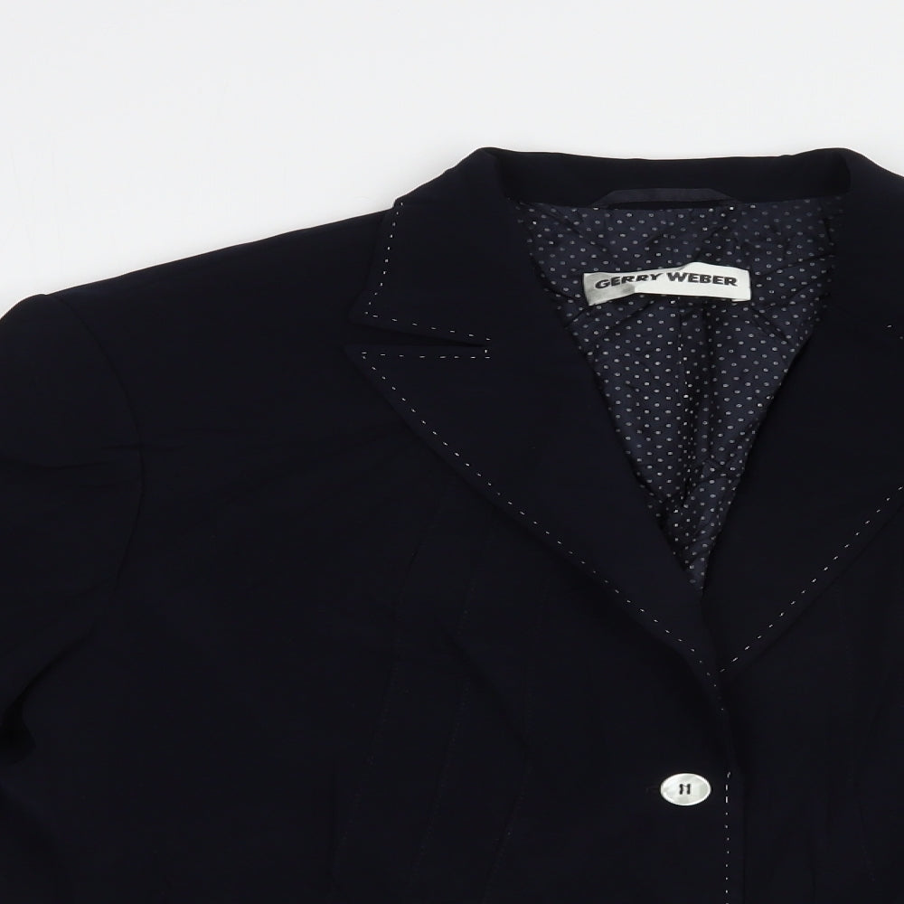 Gerry Weber Womens Blue   Jacket Blazer Size 16  Button