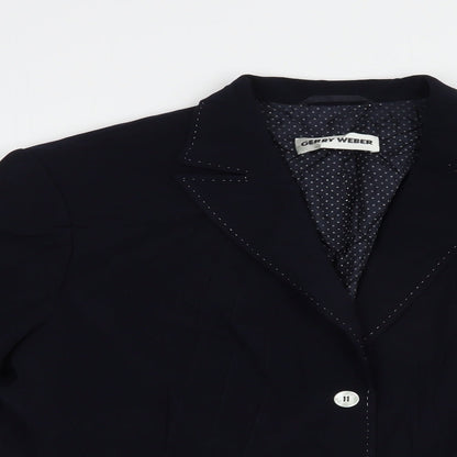Gerry Weber Womens Blue   Jacket Blazer Size 16  Button
