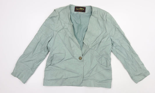 Womens UK Size 16 David Barry Green Jacket