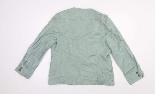 Womens UK Size 16 David Barry Green Jacket