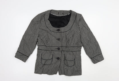 Womens UK Size 14 Preworn Black Jacket