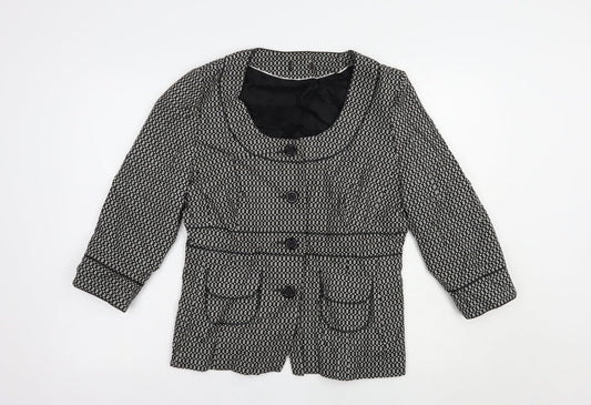Womens UK Size 14 Preworn Black Jacket