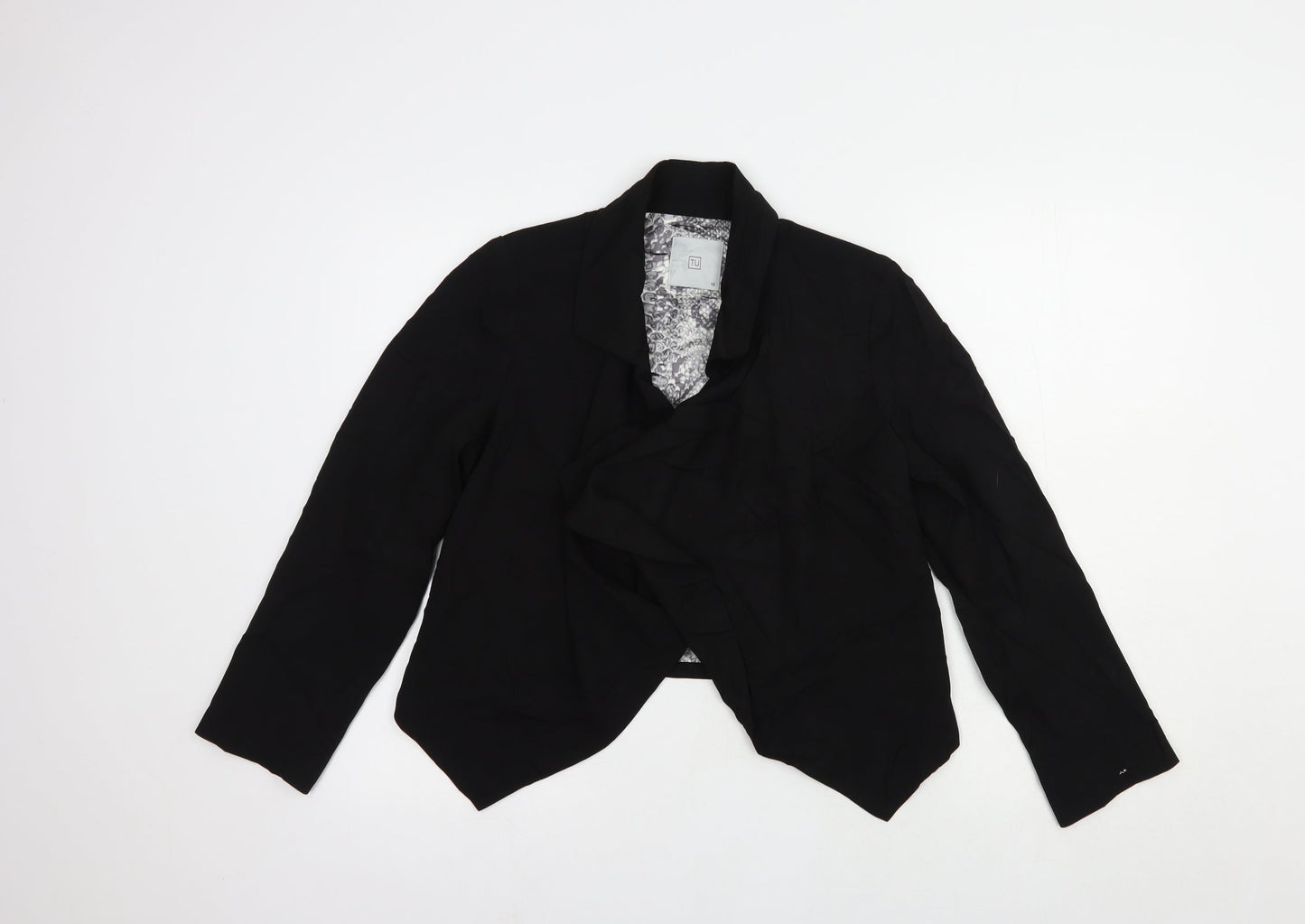 TU Womens Black   Jacket Blazer Size 10