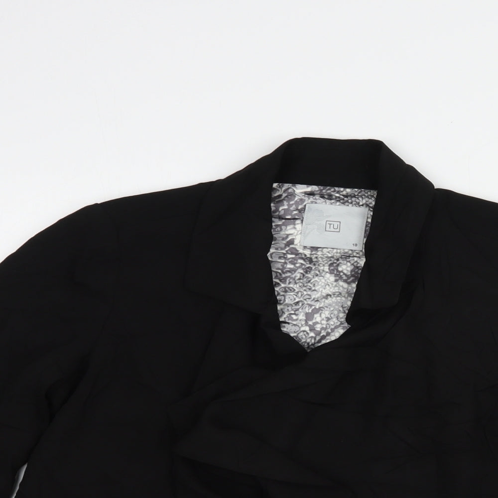 TU Womens Black   Jacket Blazer Size 10