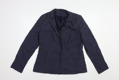 Bay Womens Blue   Jacket Blazer Size 14  Button