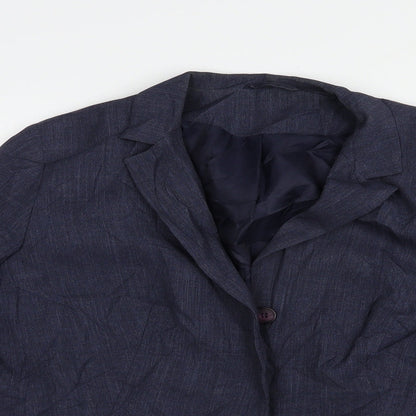 Bay Womens Blue   Jacket Blazer Size 14  Button