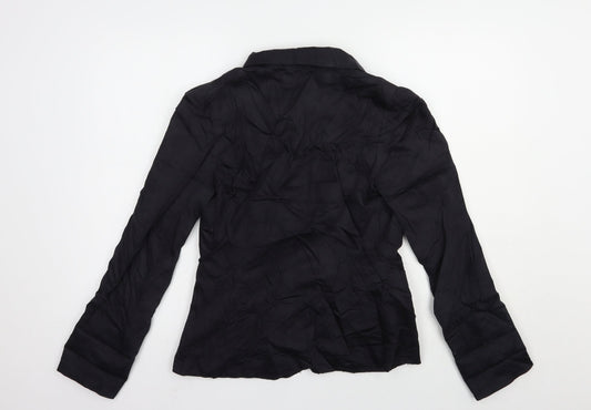 New Look Womens Black   Jacket Blazer Size 10  Button