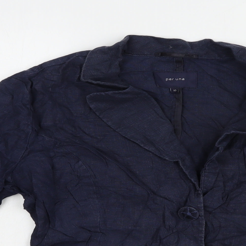 Womens UK Size 10 Per Una Blue Jacket