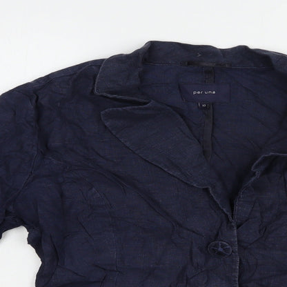 Womens UK Size 10 Per Una Blue Jacket
