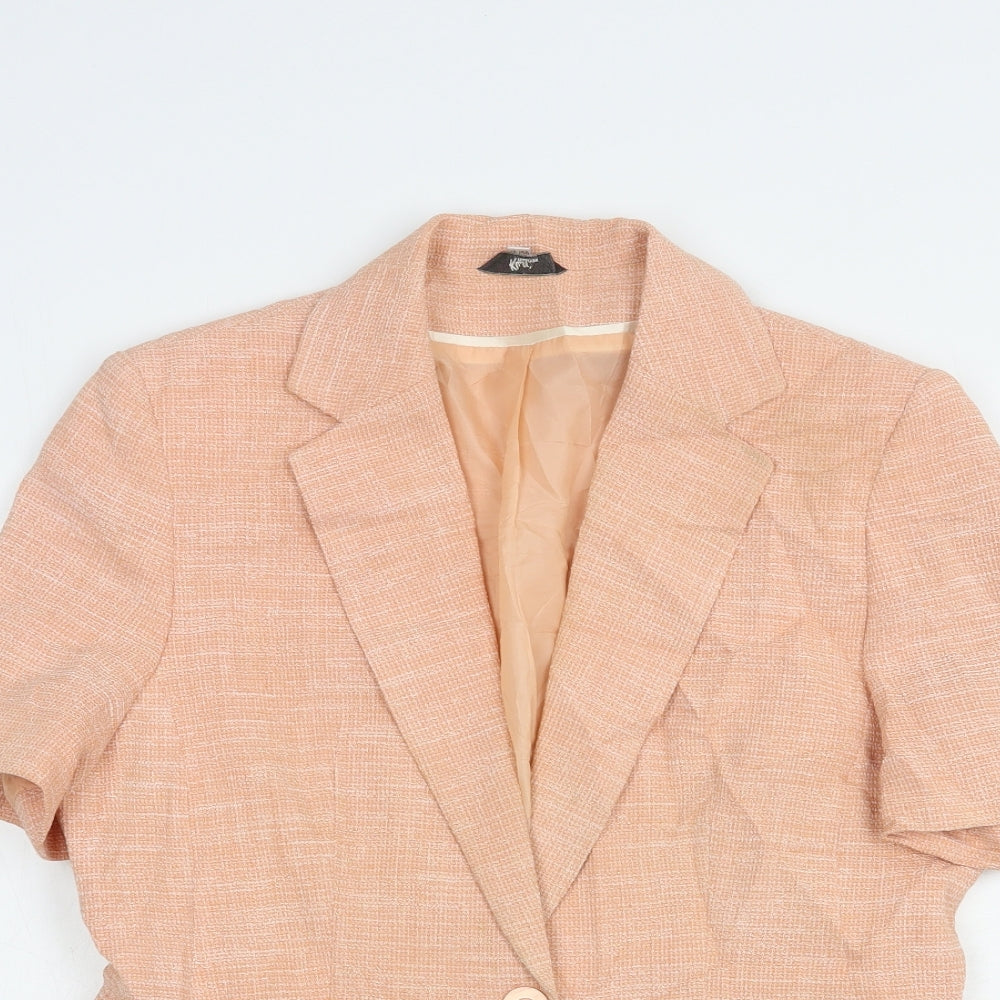 Klass Womens Pink   Jacket Blazer Size 12  Button