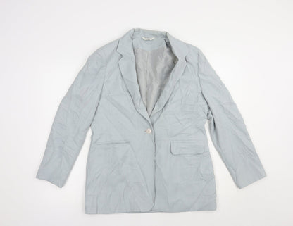 Berkertex Womens Grey   Jacket Blazer Size 12  Button