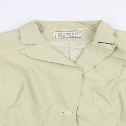 Roman Womens Beige   Jacket Blazer Size 20  Button