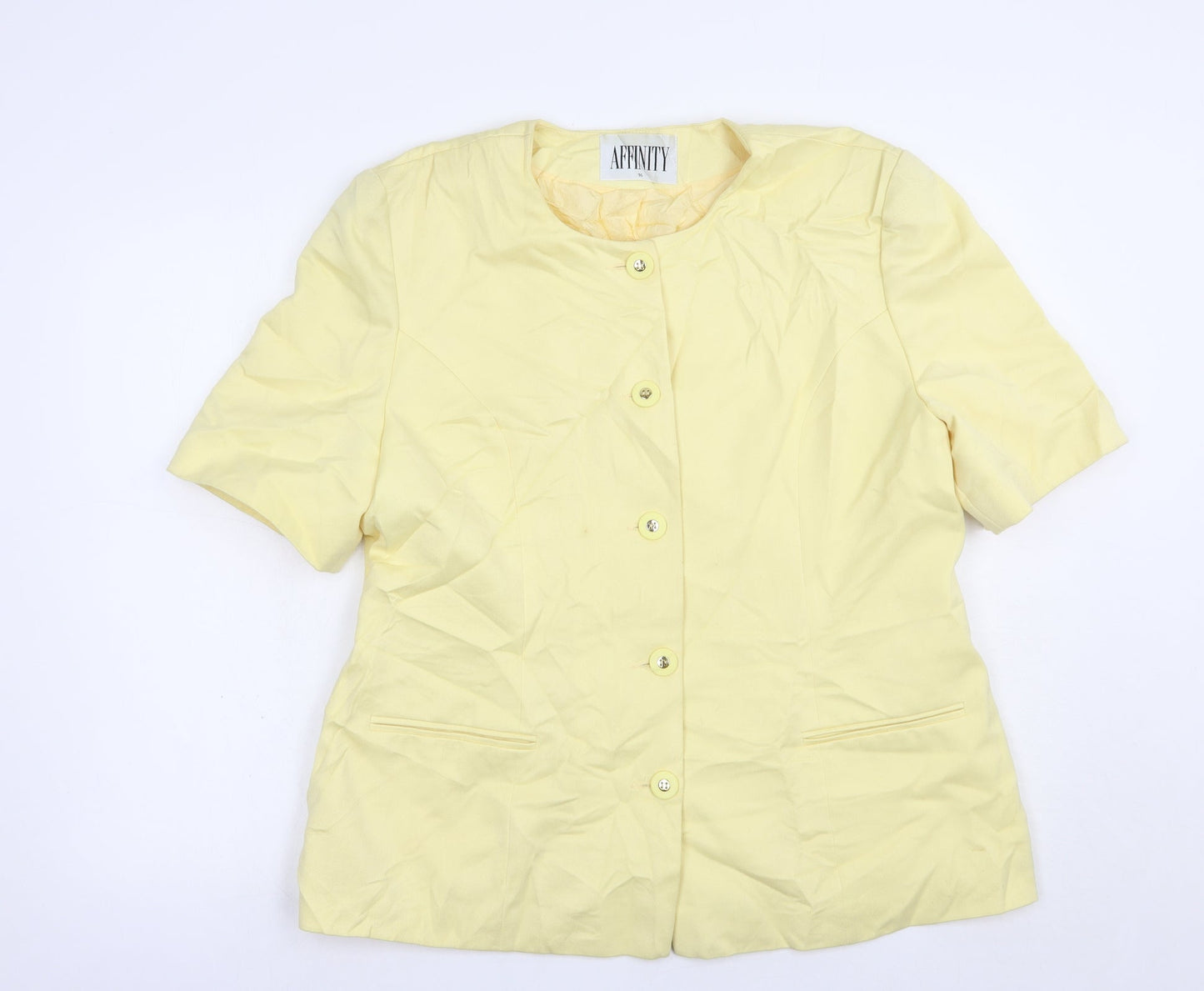 Womens UK Size 16 Affinity Yellow Jacket