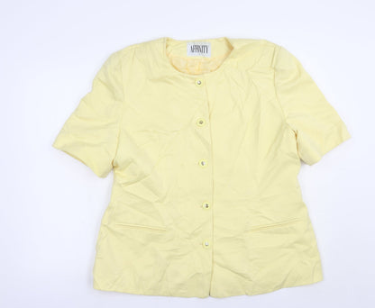 Womens UK Size 16 Affinity Yellow Jacket