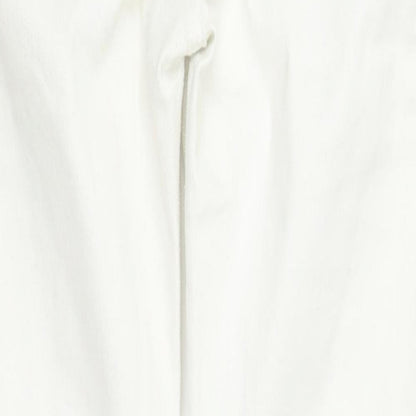 Womens UK Size S Preworn Regular Fit Straight White Jeans
