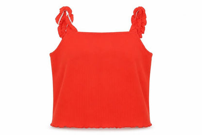 Womens UK Size 18 New Look Orange Cropped Tank