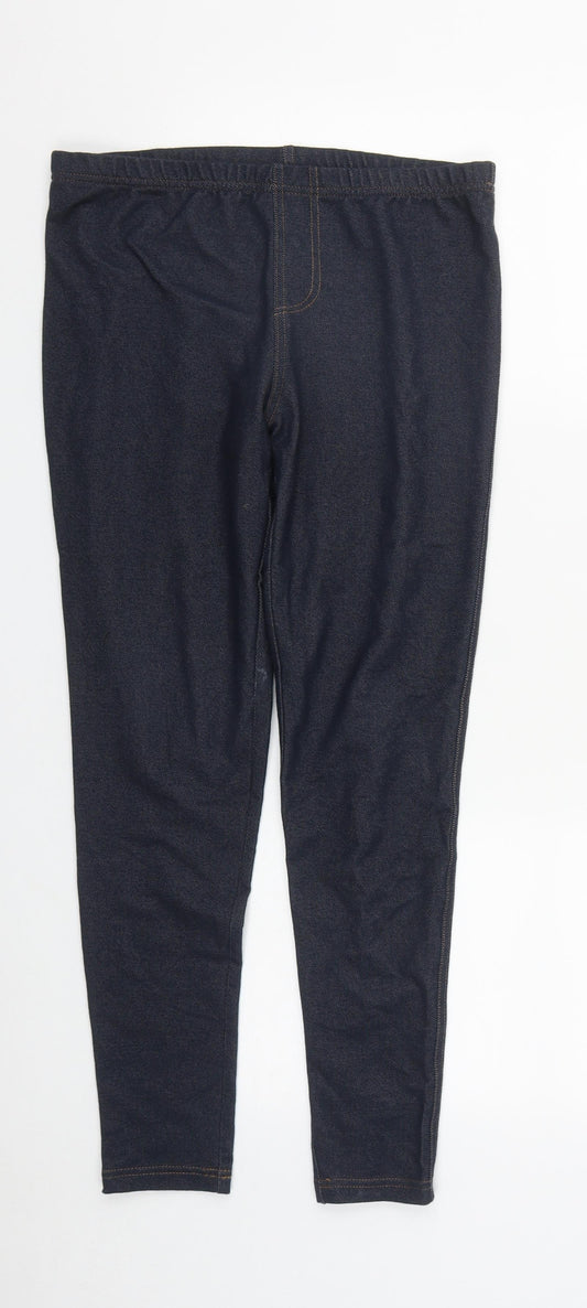 New Look Womens Blue  Cotton Jegging Jeans Size 12 L25 in Regular