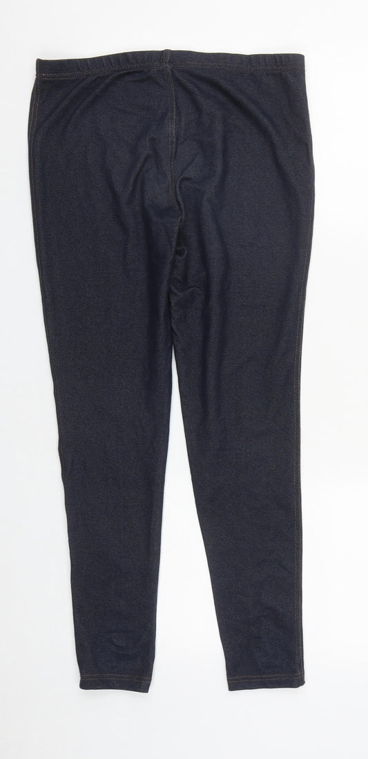 New Look Womens Blue  Cotton Jegging Jeans Size 12 L25 in Regular