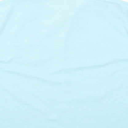 Fabrizo Womens Blue  Polyester Basic Polo Size XL Collared
