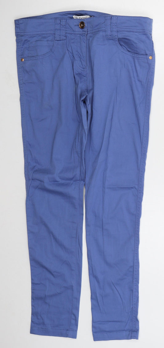 Womens UK Size 10 NEXT Regular Fit  Blue Trousers