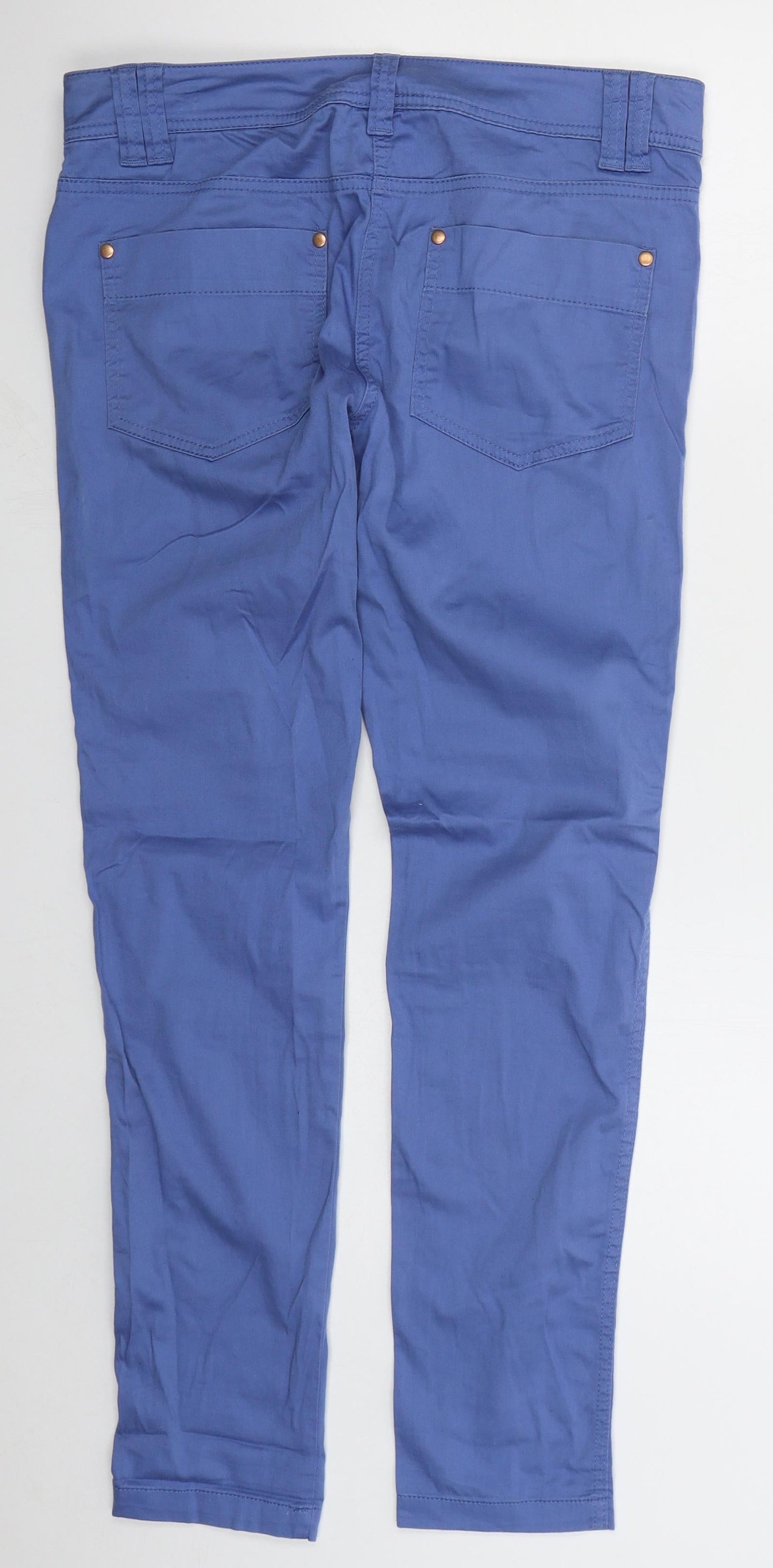 Womens UK Size 10 NEXT Regular Fit  Blue Trousers