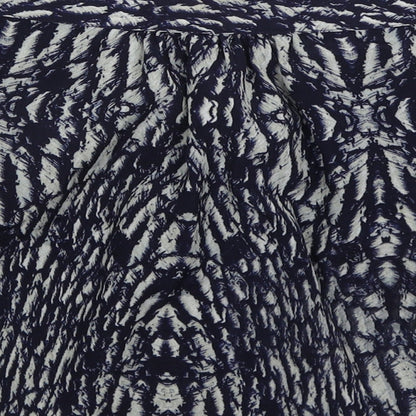 Marks and Spencer Womens Blue Animal Print Polyester Mini Skirt Size 12   Zip