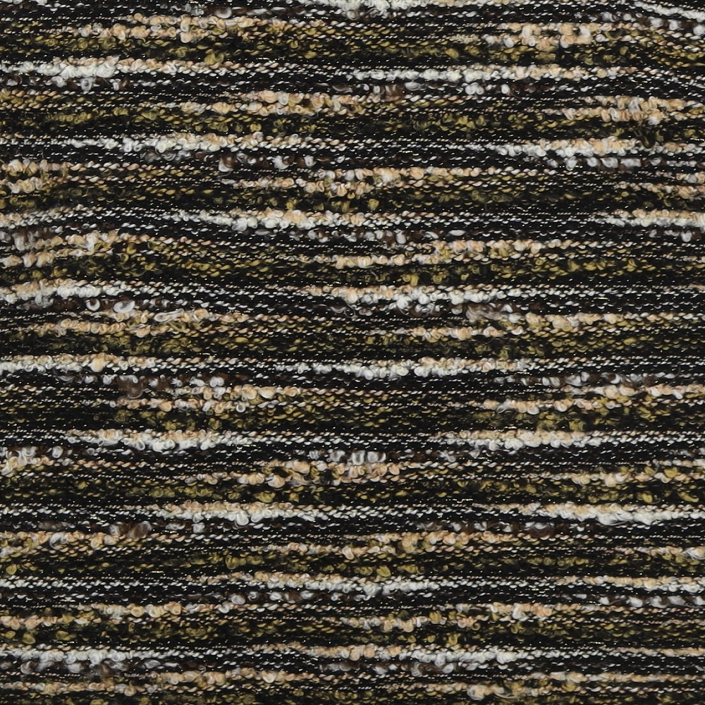 Nutmeg Womens Gold Round Neck Striped Acrylic Pullover Jumper Size 10