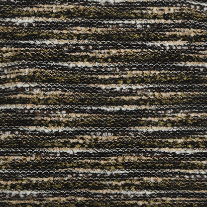 Nutmeg Womens Gold Round Neck Striped Acrylic Pullover Jumper Size 10