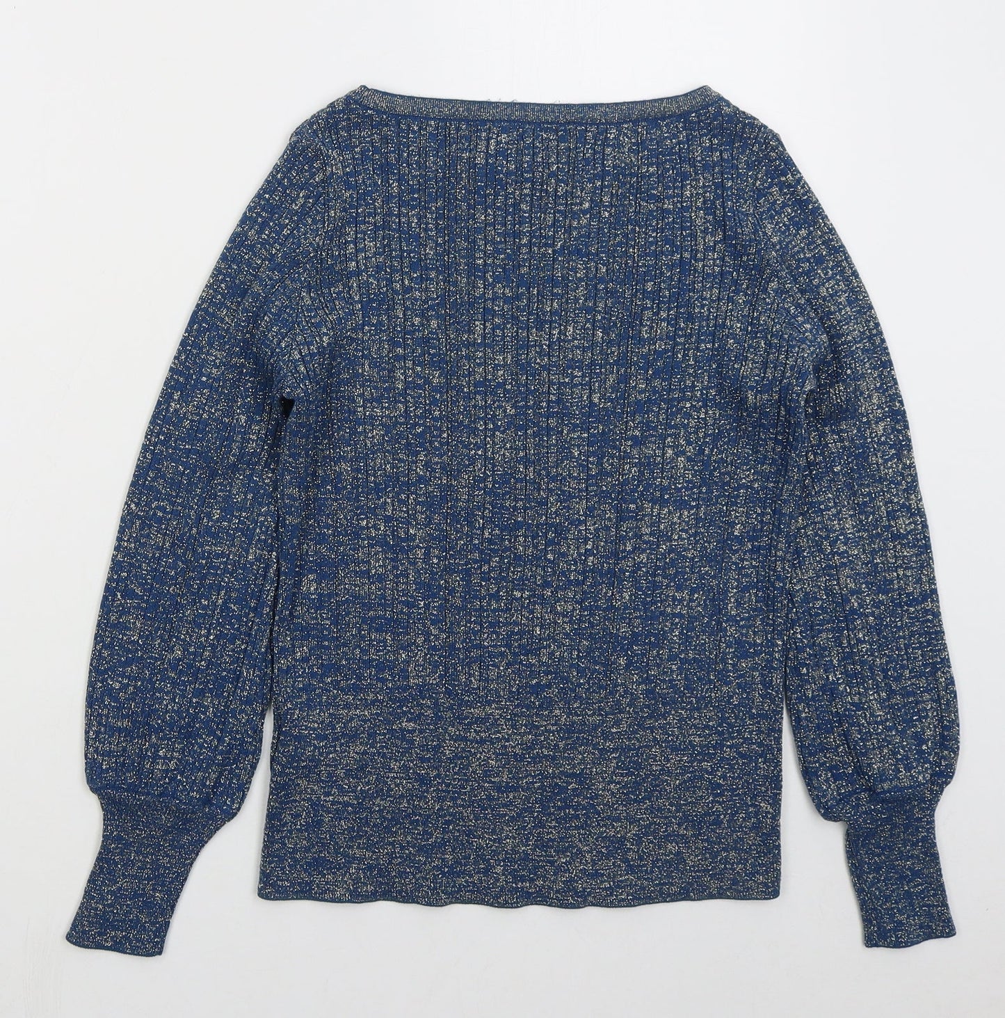 Womens UK Size S Marks and Spencer Blue Pullover Jumper