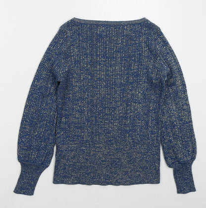Womens UK Size S Marks and Spencer Blue Pullover Jumper