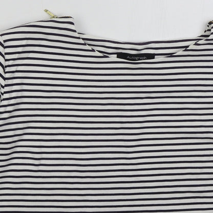 Womens UK Size 16 Marks and Spencer White Pullover Sweatshirt