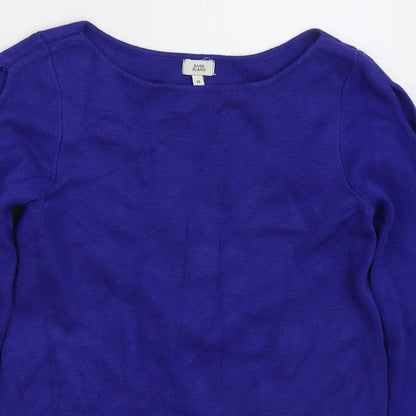 Womens UK Size 10 River Island Blue Pullover Jumper