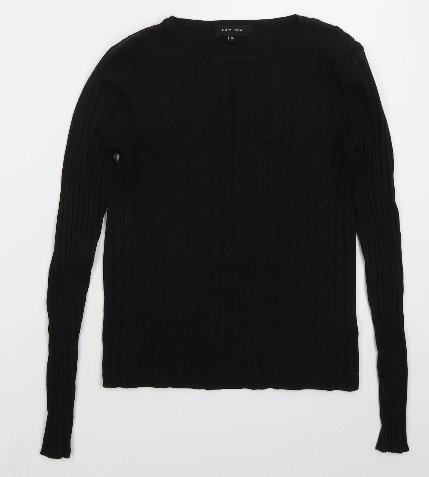 Womens UK Size 10 New Look Black Pullover Jumper