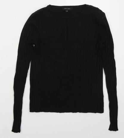 Womens UK Size 10 New Look Black Pullover Jumper