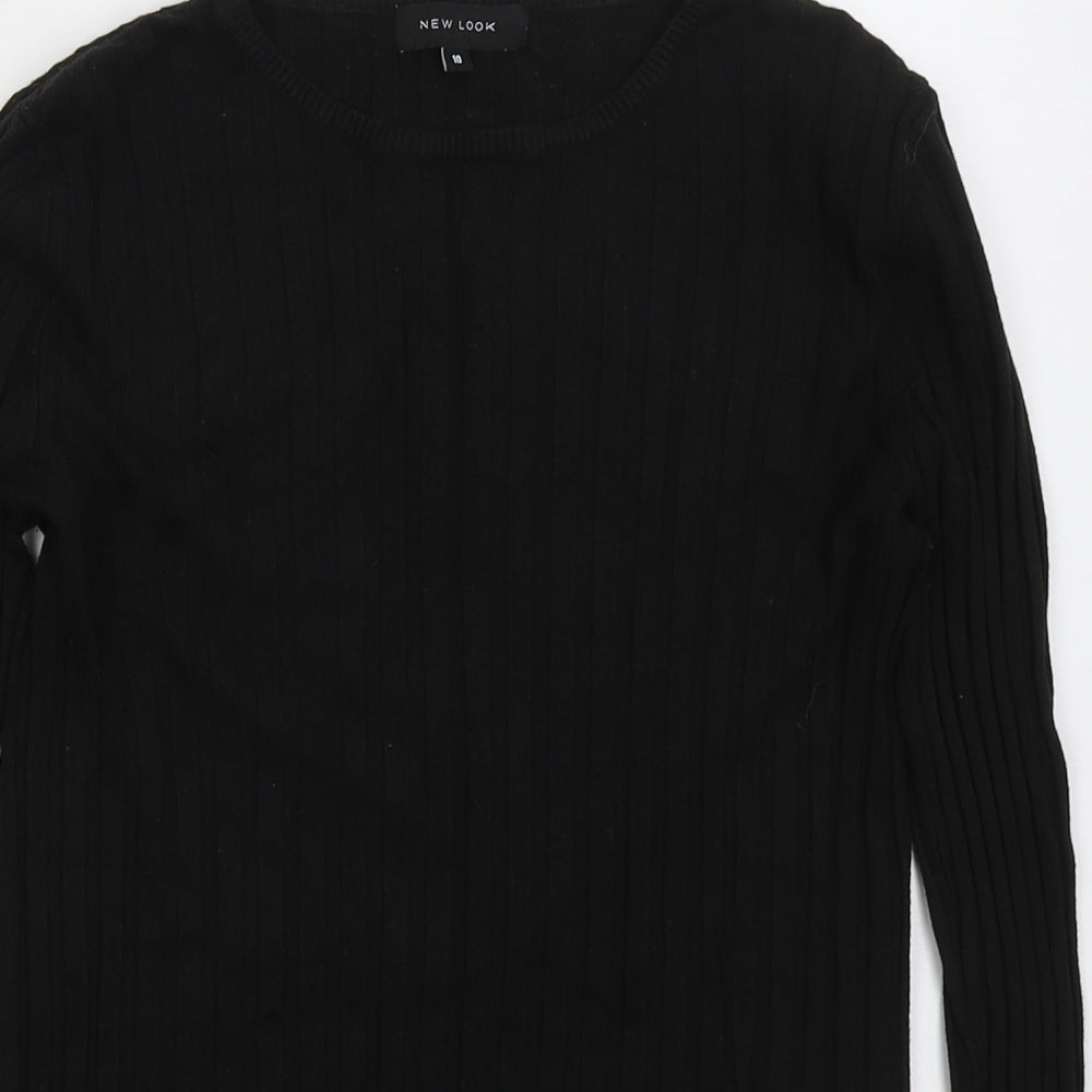 Womens UK Size 10 New Look Black Pullover Jumper