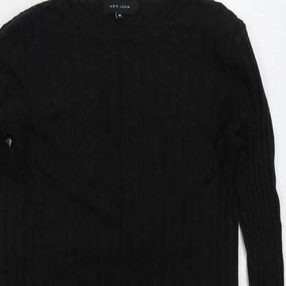 Womens UK Size 10 New Look Black Pullover Jumper