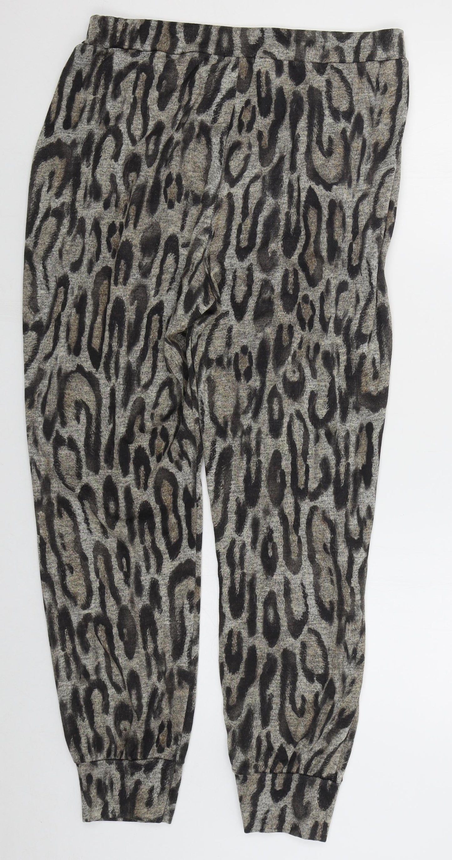 Womens UK Size L New Look Regular Fit Sweatpants Beige Trousers
