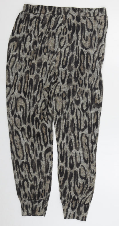 Womens UK Size L New Look Regular Fit Sweatpants Beige Trousers