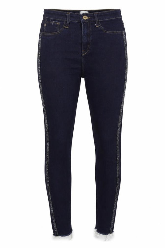 Womens UK Size 10 River Island Regular Fit Skinny Blue Jeans