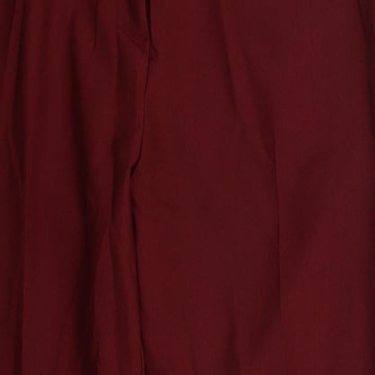 Iymes Womens Red  Cotton Trousers  Size 38 in L29 in Regular Button