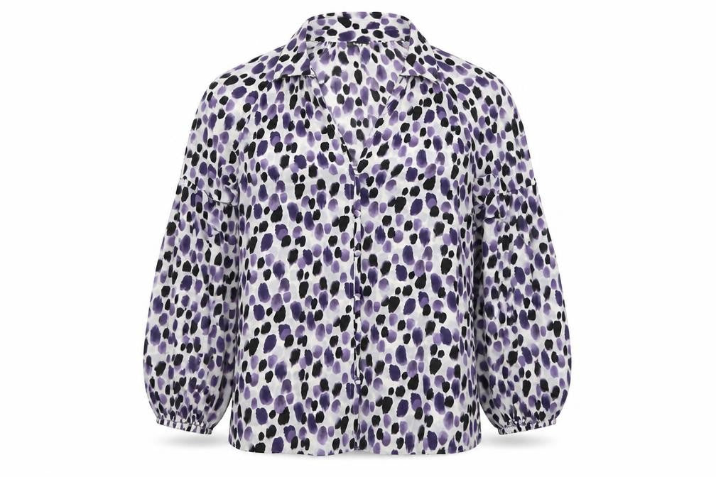 Womens UK Size 14 Matalan Purple Basic Button-Up