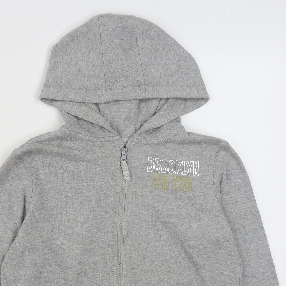 YD Girls Clear  Cotton Full Zip Hoodie Size 12-13 Years  Zip