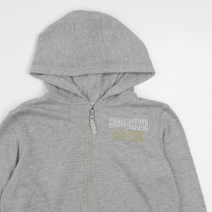 YD Girls Clear  Cotton Full Zip Hoodie Size 12-13 Years  Zip