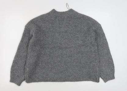 Womens UK Size M Marks and Spencer Grey Pullover Jumper