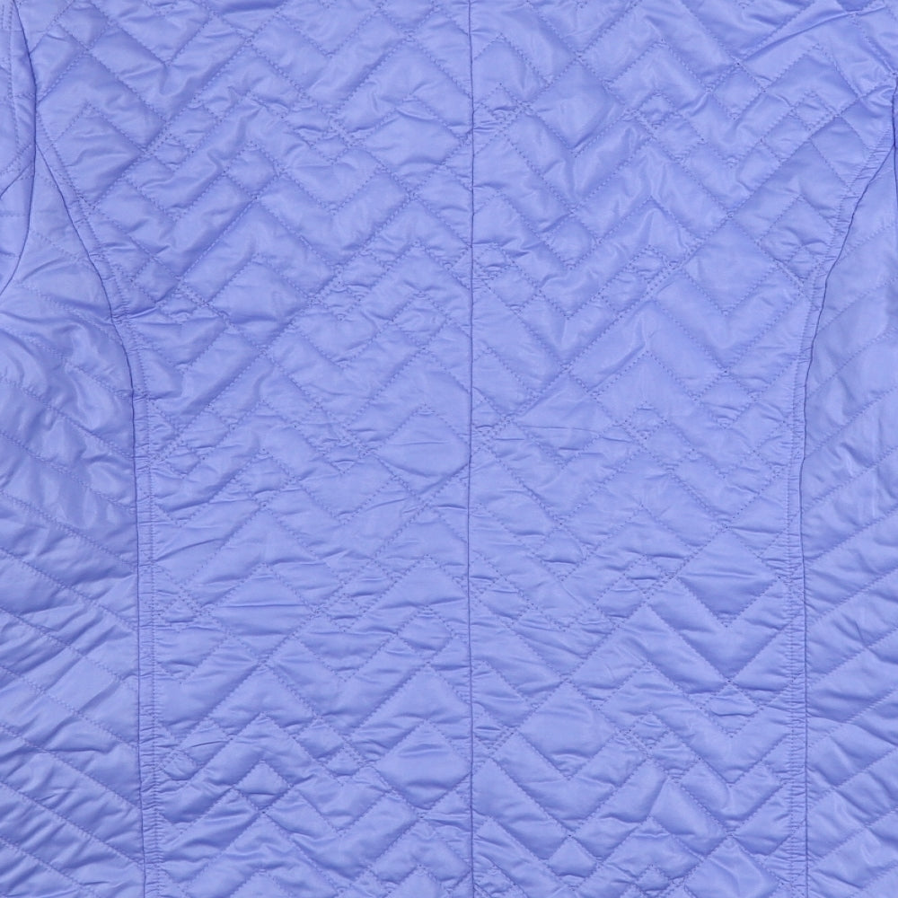 Womens UK Size 12 Finesse Purple Quilted Coat