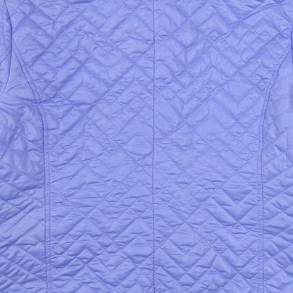 Womens UK Size 12 Finesse Purple Quilted Coat
