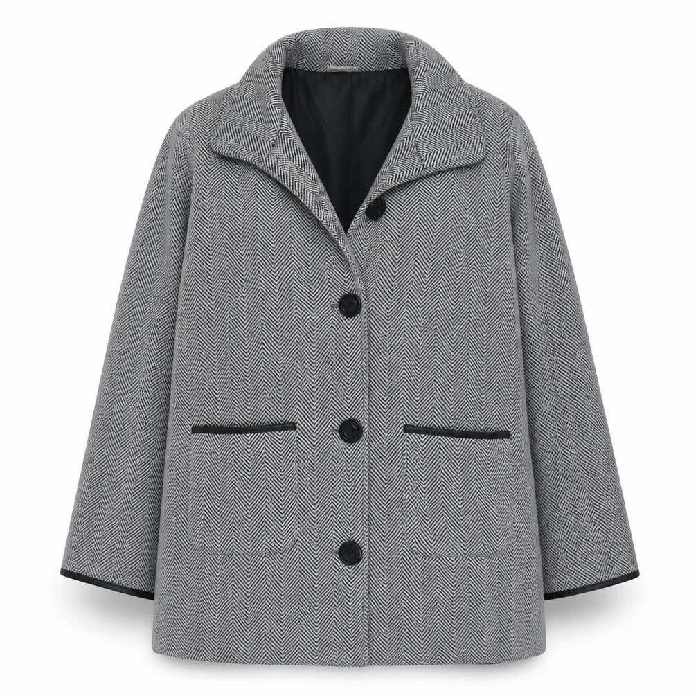 Womens UK Size 14 Anne De Lancay Black Overcoat