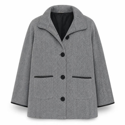 Womens UK Size 14 Anne De Lancay Black Overcoat