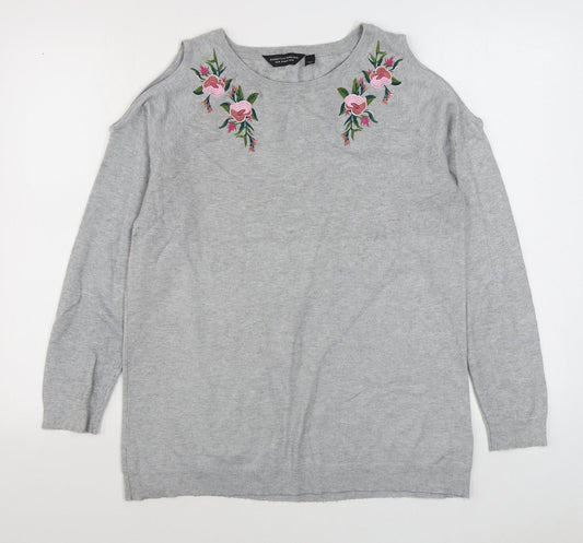 Womens UK Size 16 Dorothy Perkins Grey Pullover Jumper