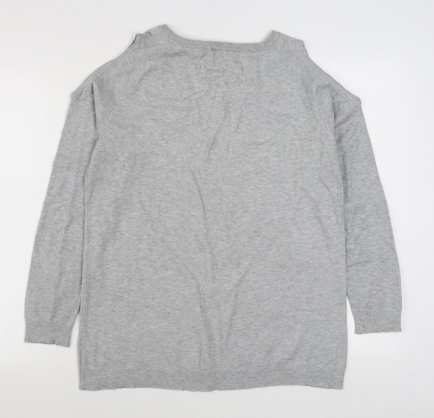 Womens UK Size 16 Dorothy Perkins Grey Pullover Jumper